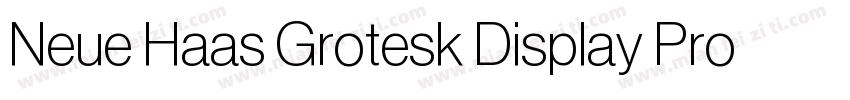 Neue Haas Grotesk Display Pro otf字体转换